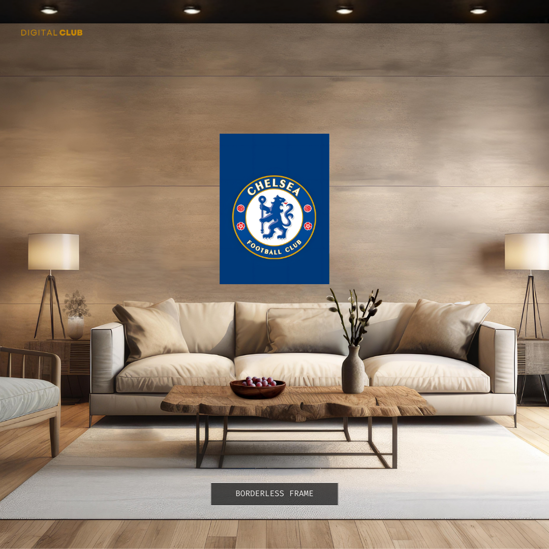 Chelsea FC - Logo Artwork - Premium Wall Art