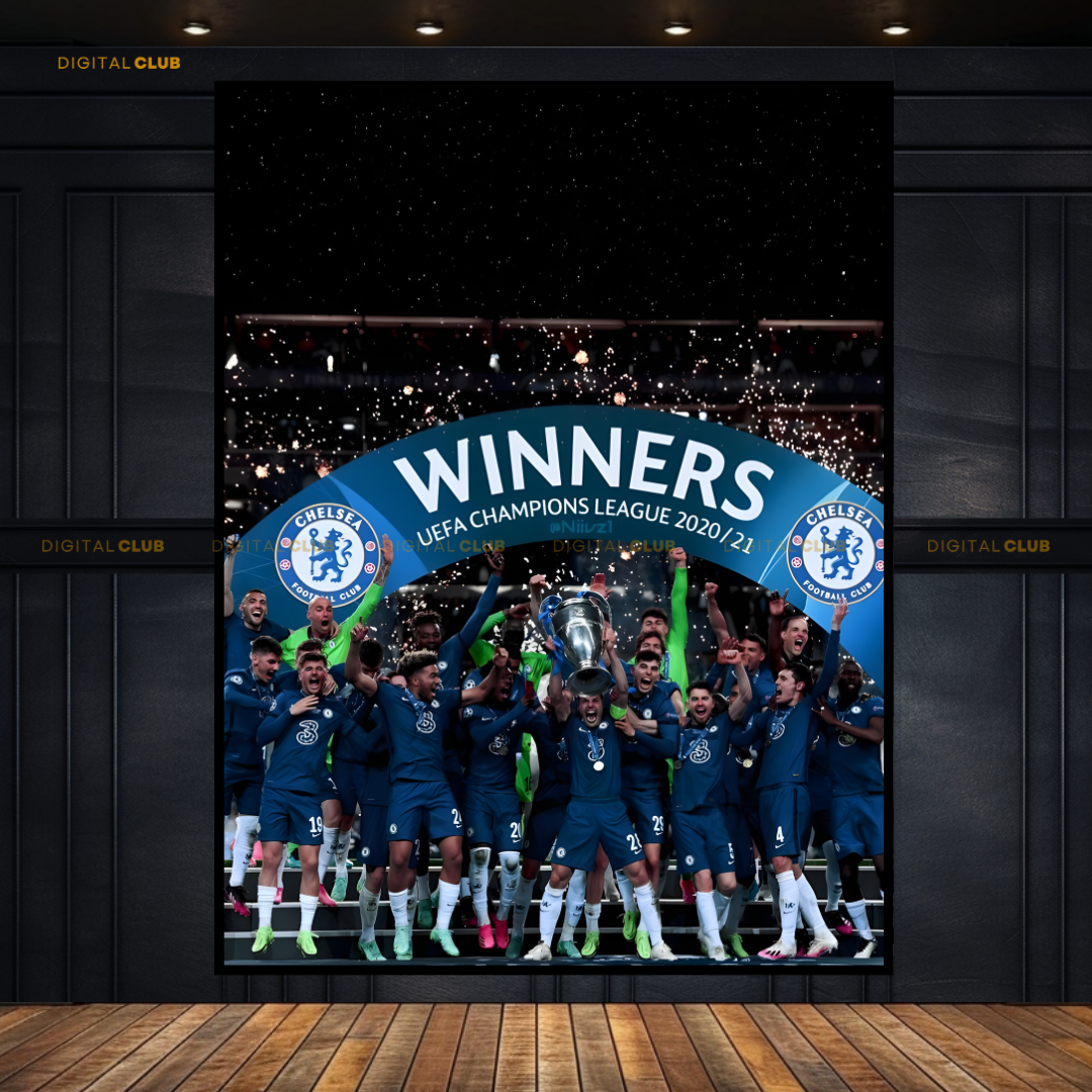 Chelsea FC Champs - Premium Wall Art