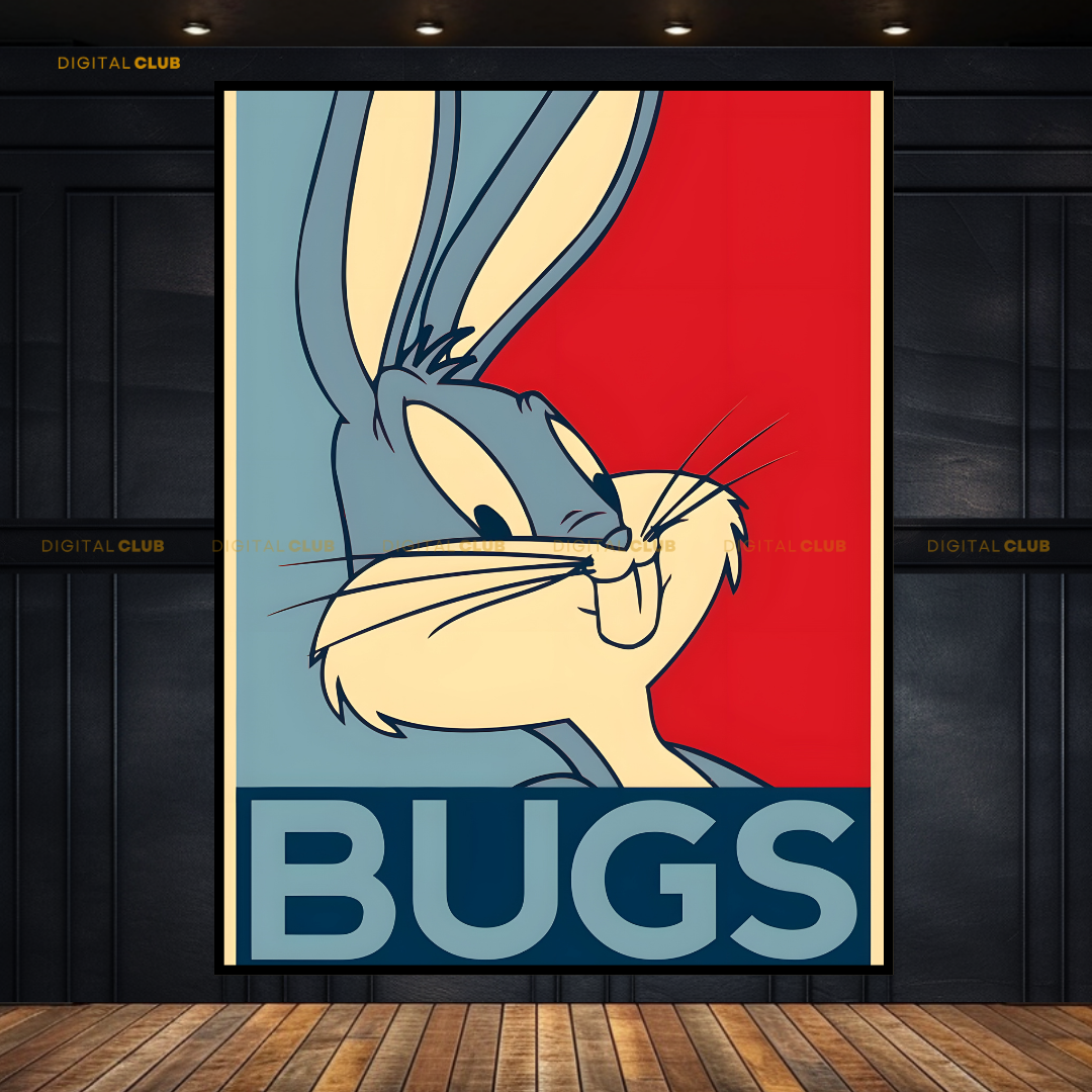Bugs Bunny Looney Toons Premium Wall Art