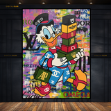 Donald Duck Pop Art Disney Premium Wall Art
