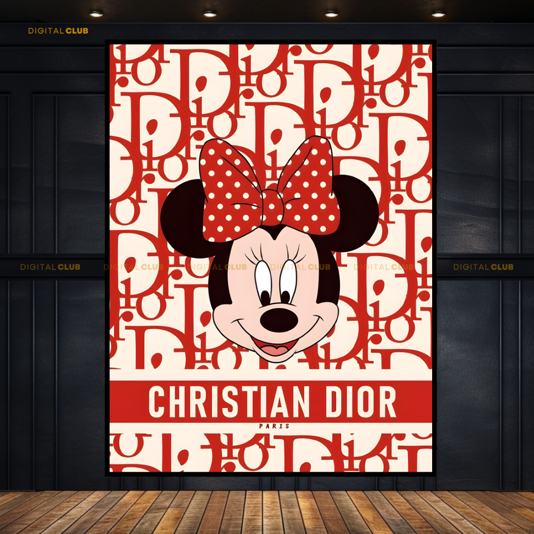 Christian DIOR x Minnie Mouse Premium Wall Art