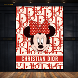 Christian DIOR x Minnie Mouse Premium Wall Art
