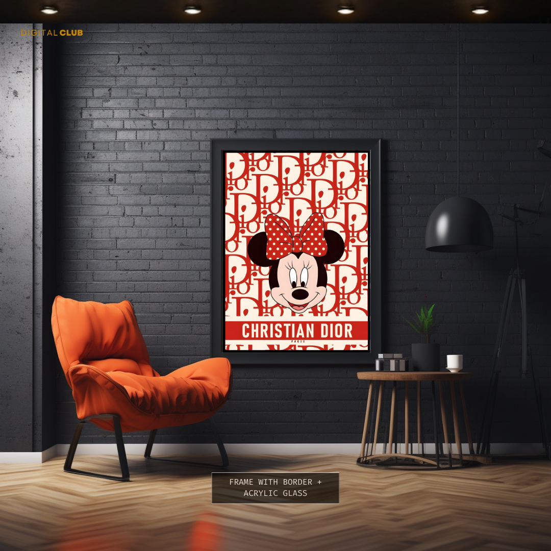 Christian DIOR x Minnie Mouse Premium Wall Art