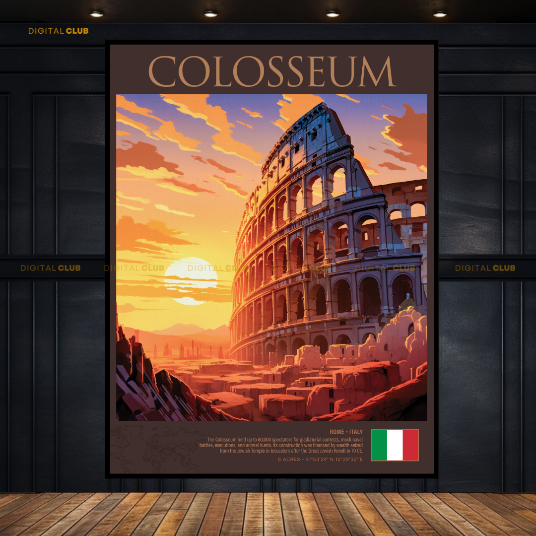 Colosseum Italy Premium Wall Art