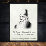 Sir Syed Ahmed Khan Pakistan Premium Wall Art