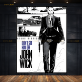 John Wick Movie Premium Wall Art