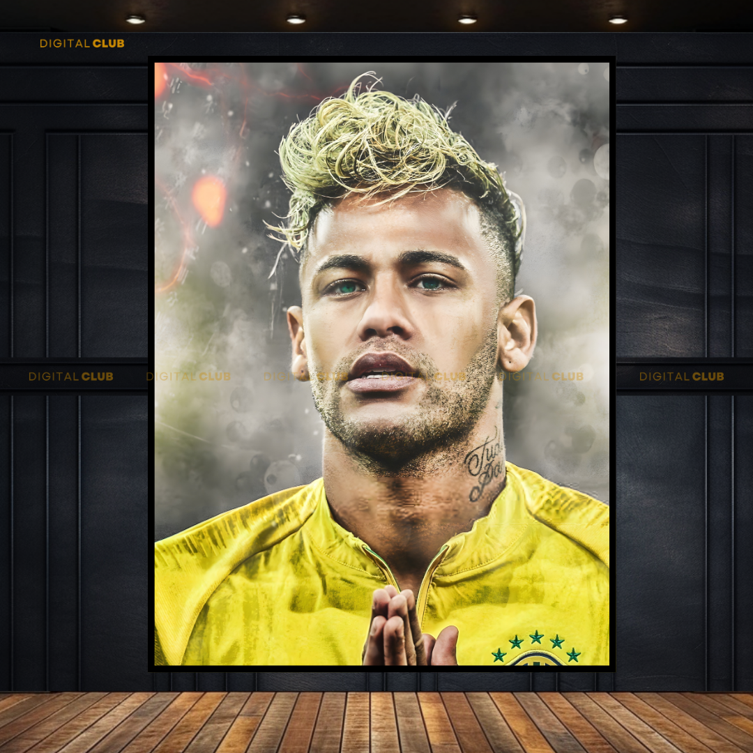 Neymar Jr Brazil Premium Wall Art