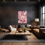 Pink Pop ART Artwork Premium Wall Art