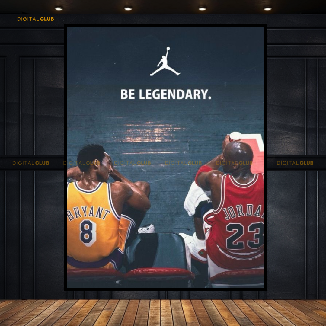 Kobe Bryant & Michael Jordan Premium Wall Art