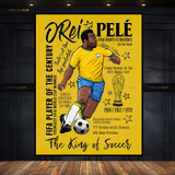 Pele Brazilian Football Legend Premium Wall Art