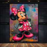 Minnie Mouse Disney Painting Premium Wall Art