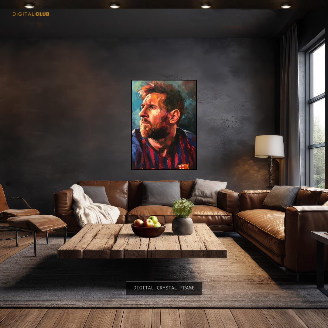 Lionel Messi Barcelona Premium Wall Art