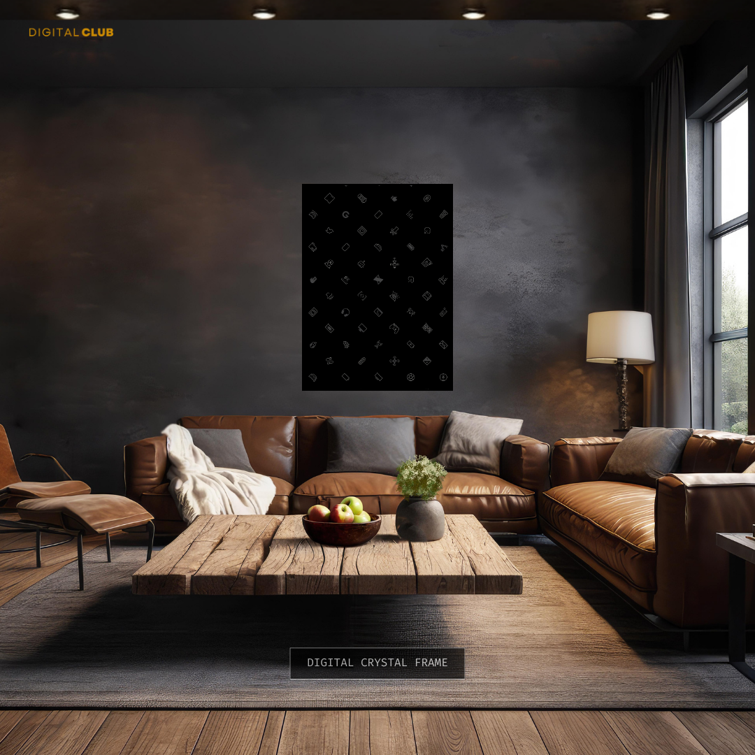 MKBHD Icons - Black - Premium Wall Art