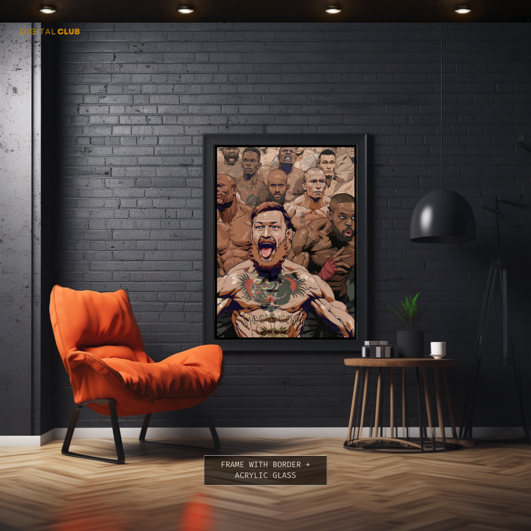 UFC Legend Fighters Premium Wall Art