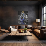Drogba Chelsea Champs - Football - Premium Wall Art