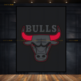 Chicago Bulls Logo Artwork Premium Wall Art