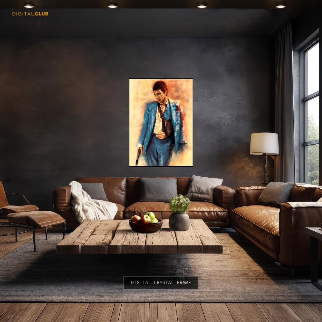 Scarface Painting Premium Wall Art