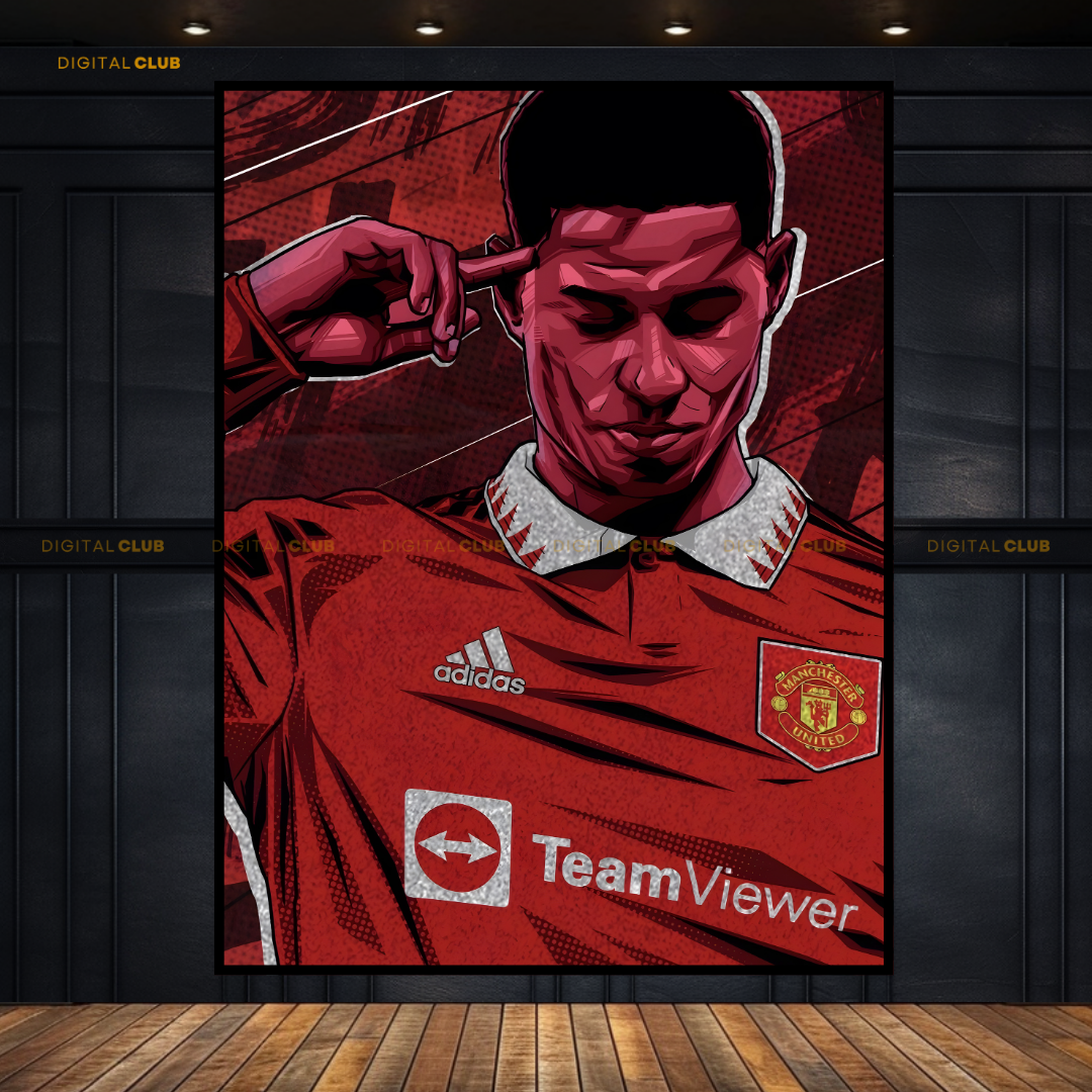 Rashford Manchester United Football Premium Wall Art