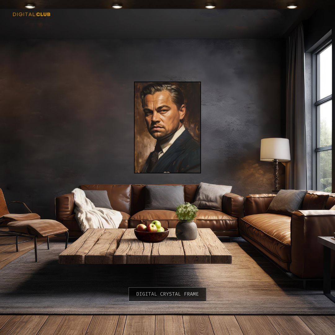 Leonardo Dicaprio Actor & Producer Football Premium Wall Art
