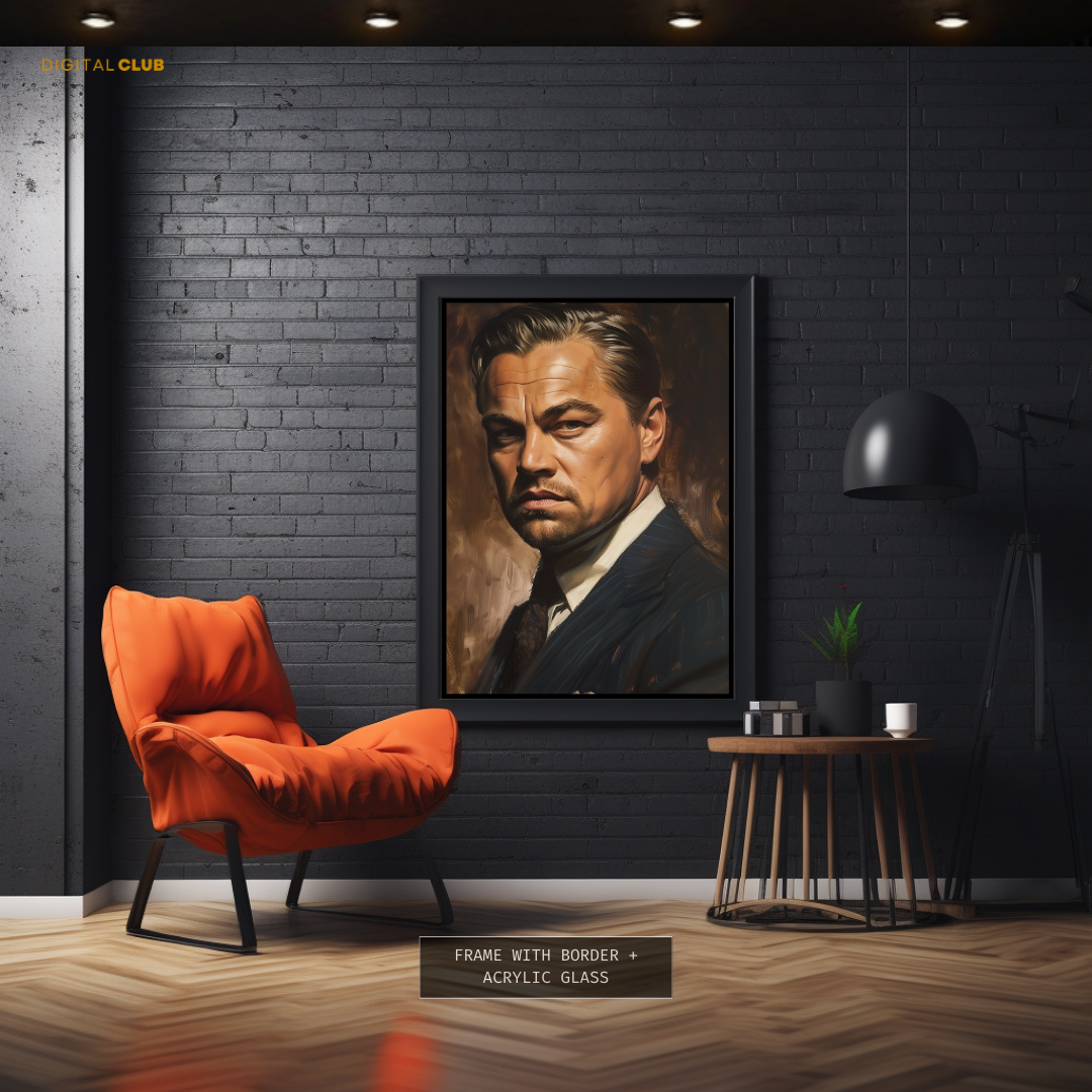 Leonardo Dicaprio Actor & Producer Football Premium Wall Art