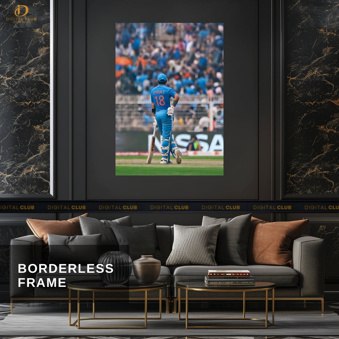 Virat Kohli 7 - Cricket - Premium Wall Art