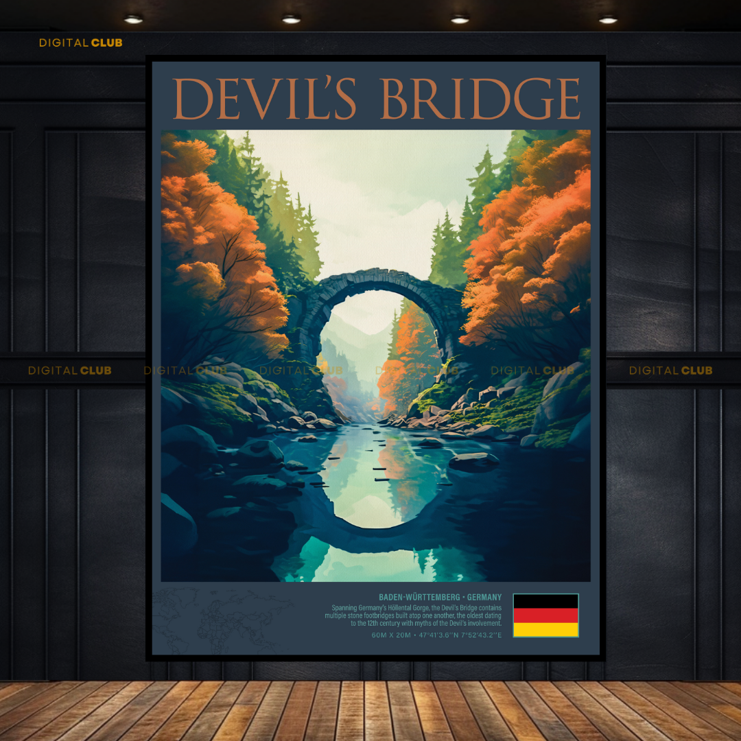 Devils Bridge Germany Premium Wall Art