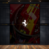 Ferrari Logo Artwork Premium Wall Art