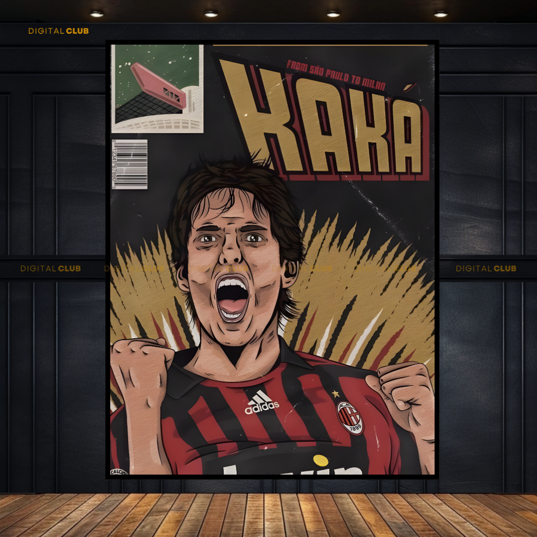KAKA Brazil Team Football Premium Wall Art