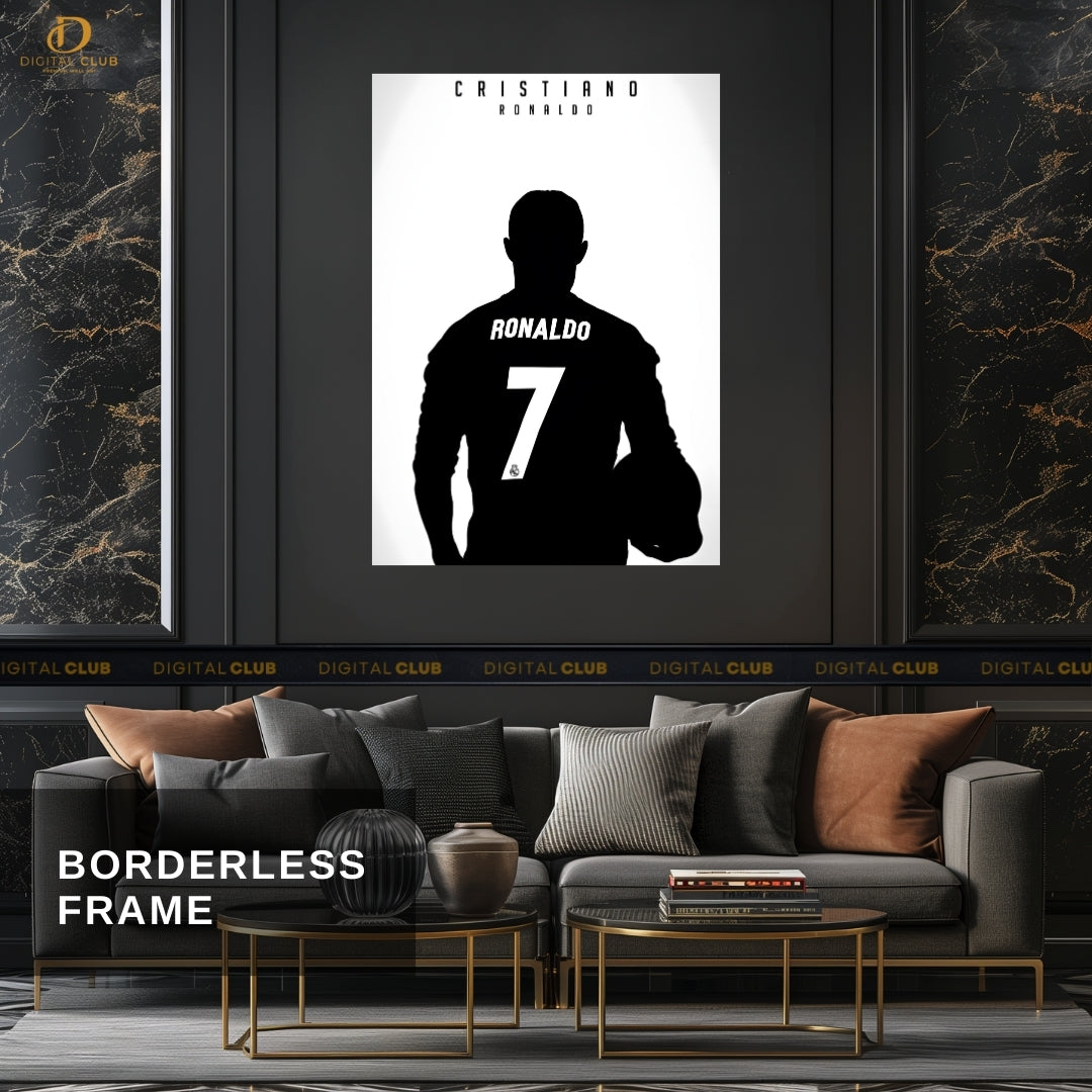 Cristiano Ronaldo No 7 - Football - Premium Wall Art