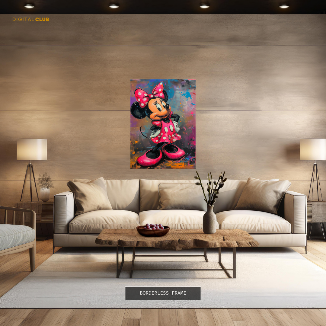 Minnie Mouse Disney Painting Premium Wall Art