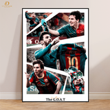 Lionel Messi GOAT - Football - Premium Wall Art