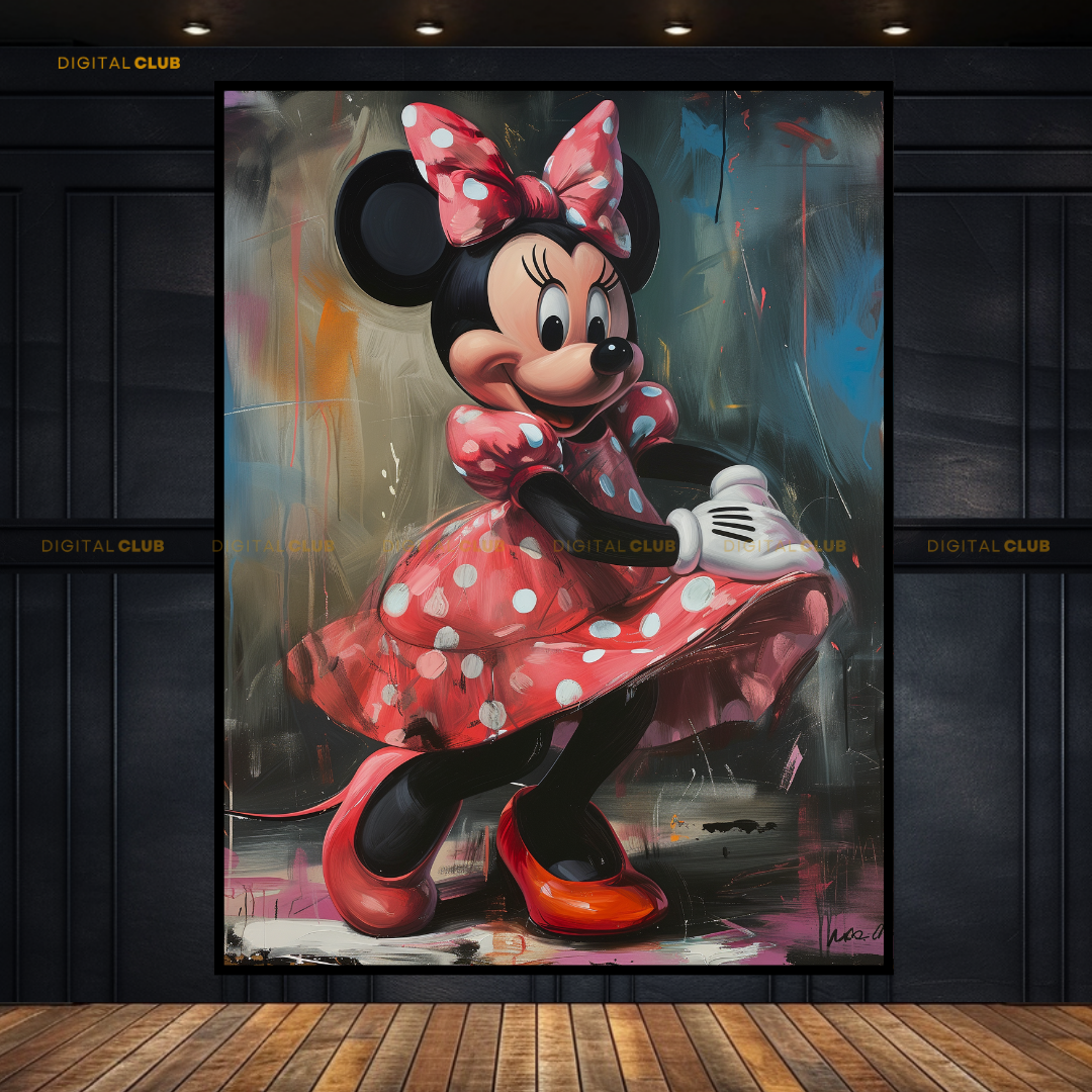 Minnie Mouse Disney Painting 2 Premium Wall Art