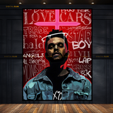 The Weeknd - Music Artist - Premium Wall Art