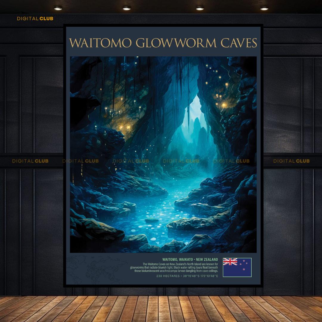 Waitomo Glowworm Caves Premium Wall Art