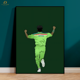 Wasim Akram - Cricket - Premium Wall Art