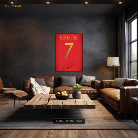 Ronaldo CR7 Signed - Premium Wall Art
