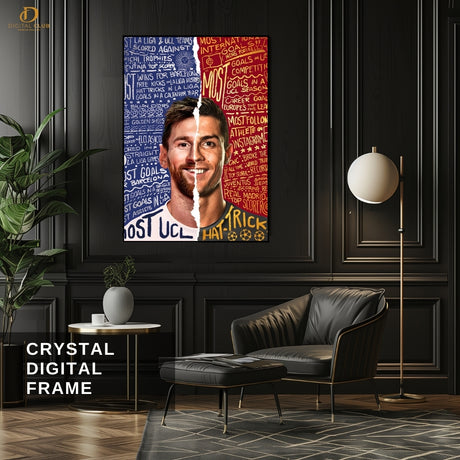 Messi x Ronaldo - Football - Premium Wall Art
