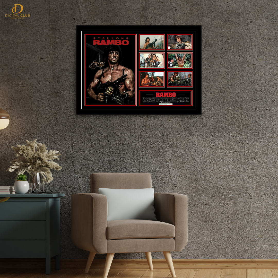 Rambo - Signed Memorabilia - Wall Art