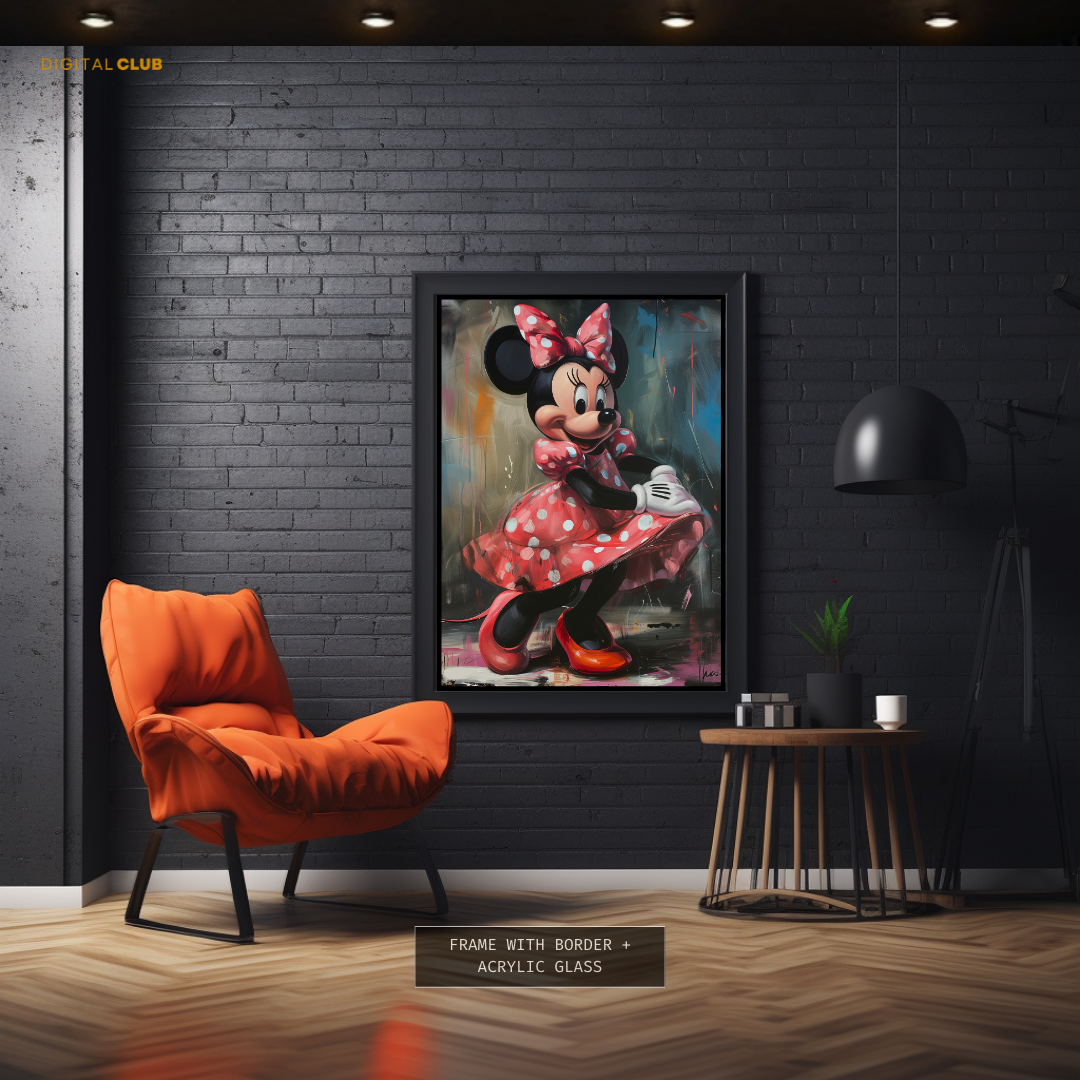 Minnie Mouse Disney Painting 2 Premium Wall Art