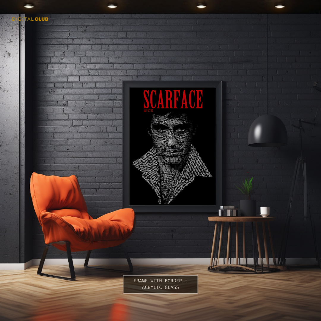 Scarface Tony Montana Premium Wall Art