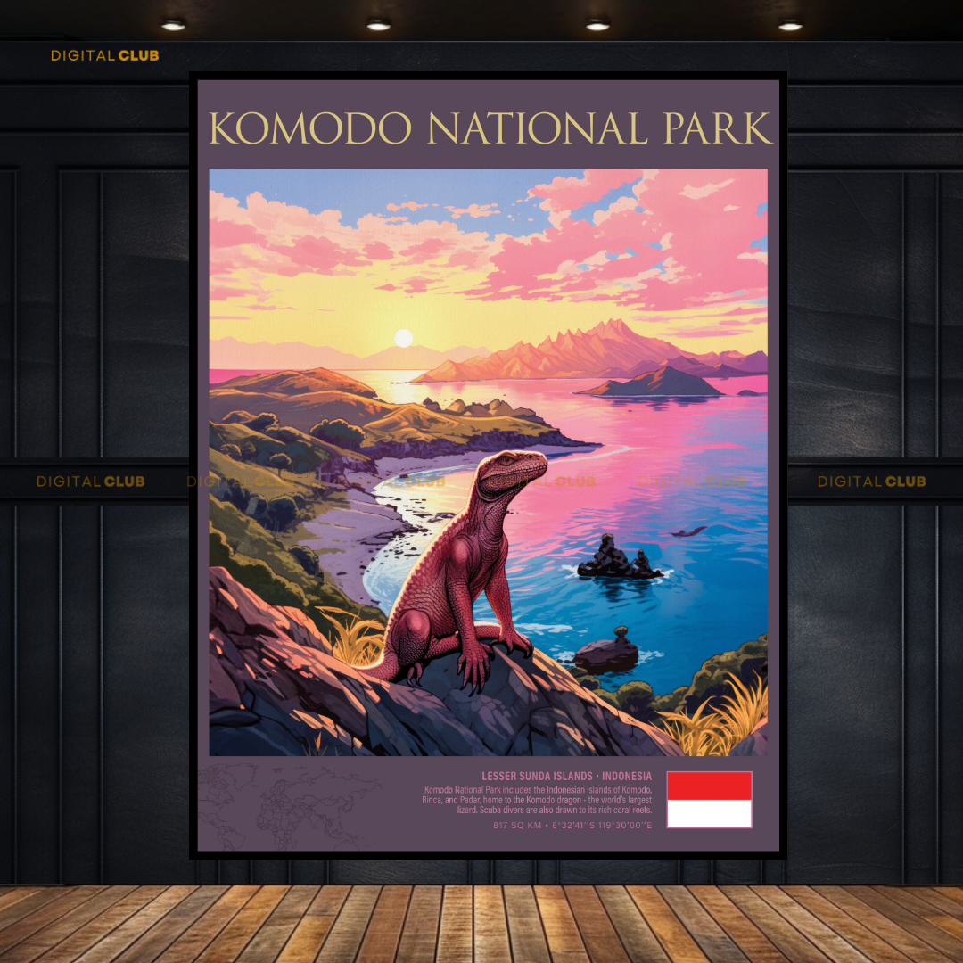 Komodo National Park Indonesia Premium Wall Art