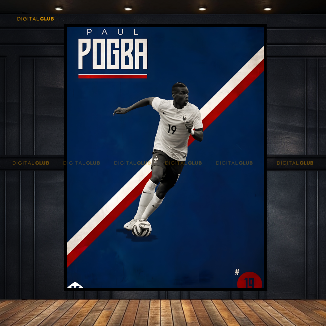 Paul Pogba - Football - Premium Wall Art