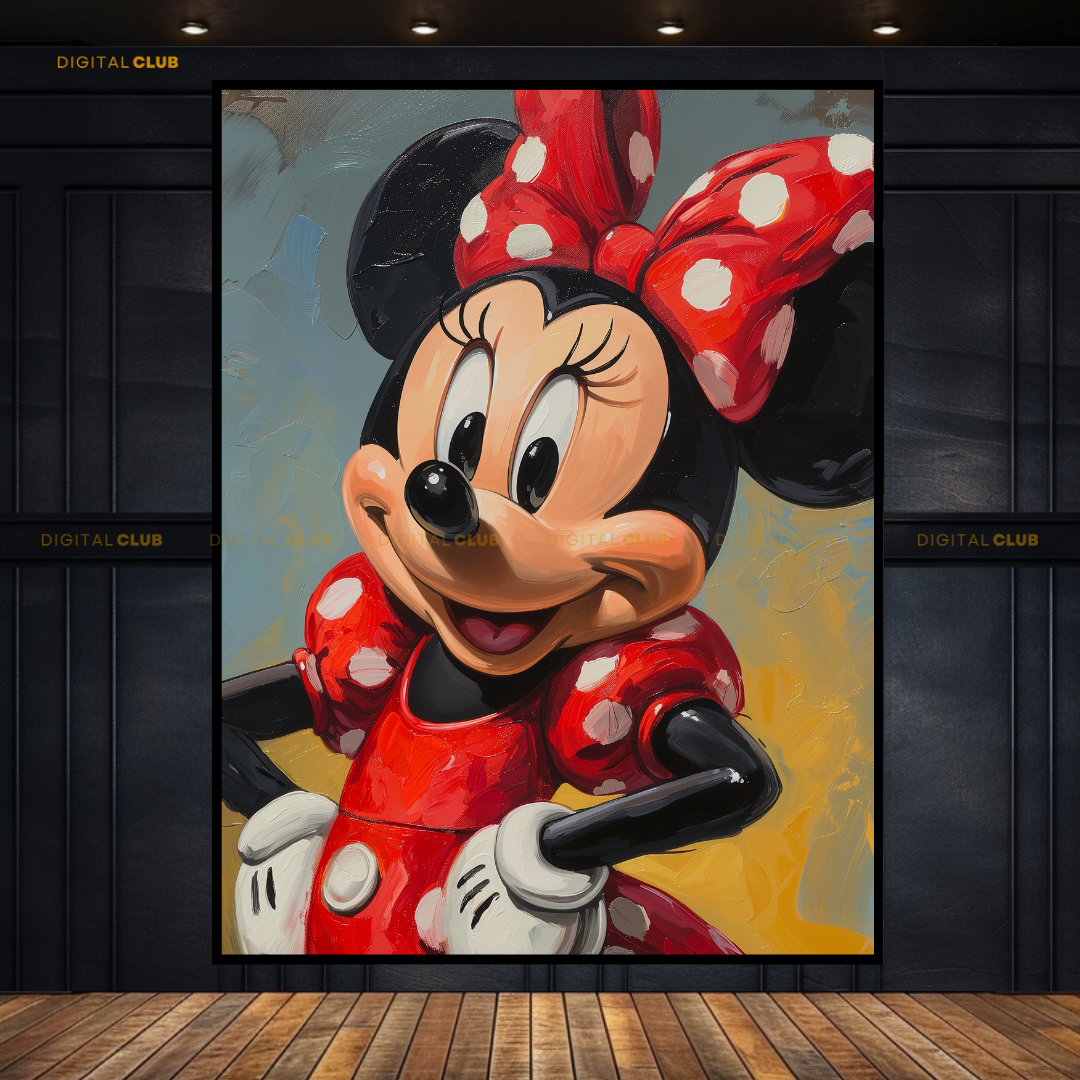 Minnie Mouse Disney Painting 3 Premium Wall Art