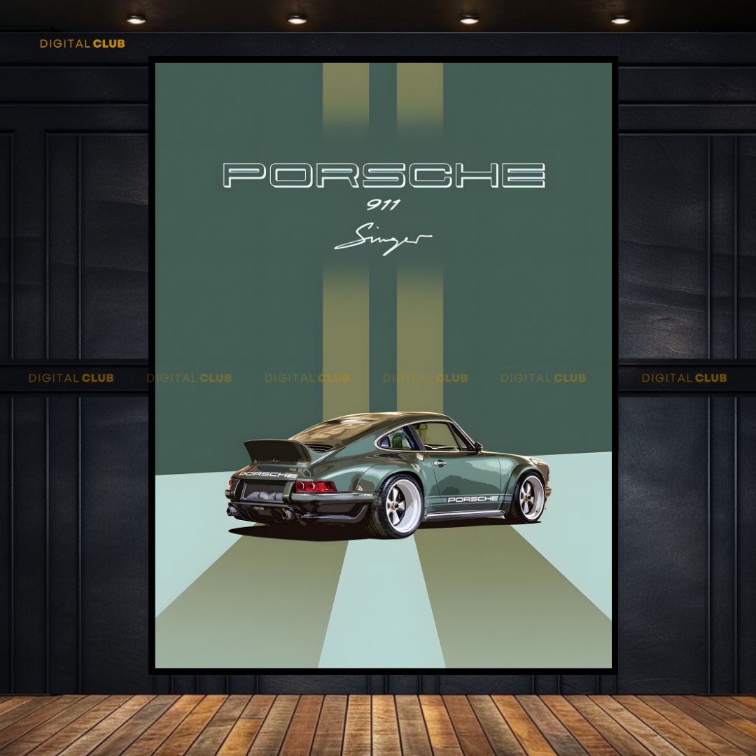 Porsche 911 - Artwork - Premium Wall Art