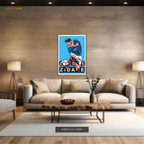 Zidane Football Legend Premium Wall Art