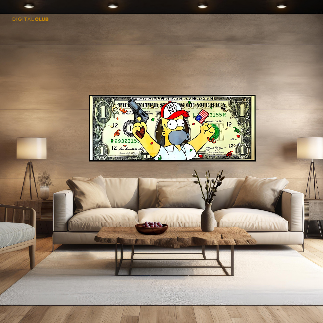 Dollar Bill Artwork 2 - Ultra-Wide Wall Art