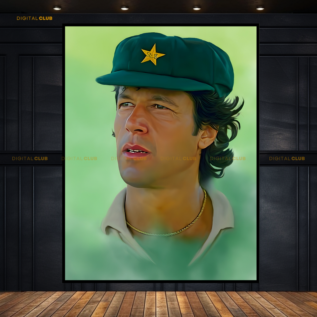Captain Imran Khan Pakistan Premium Wall Art