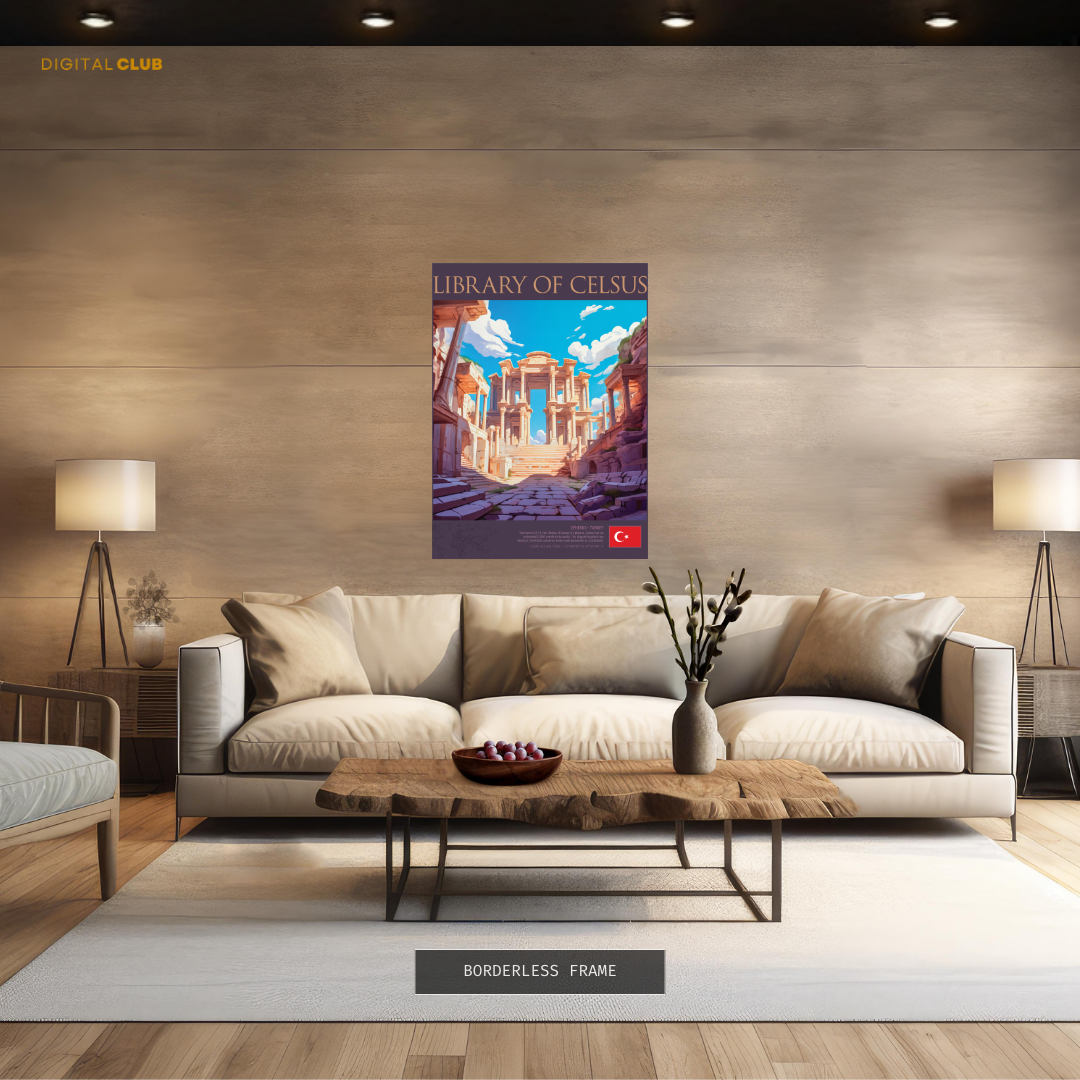 Library of Celsus Turkey Premium Wall Art