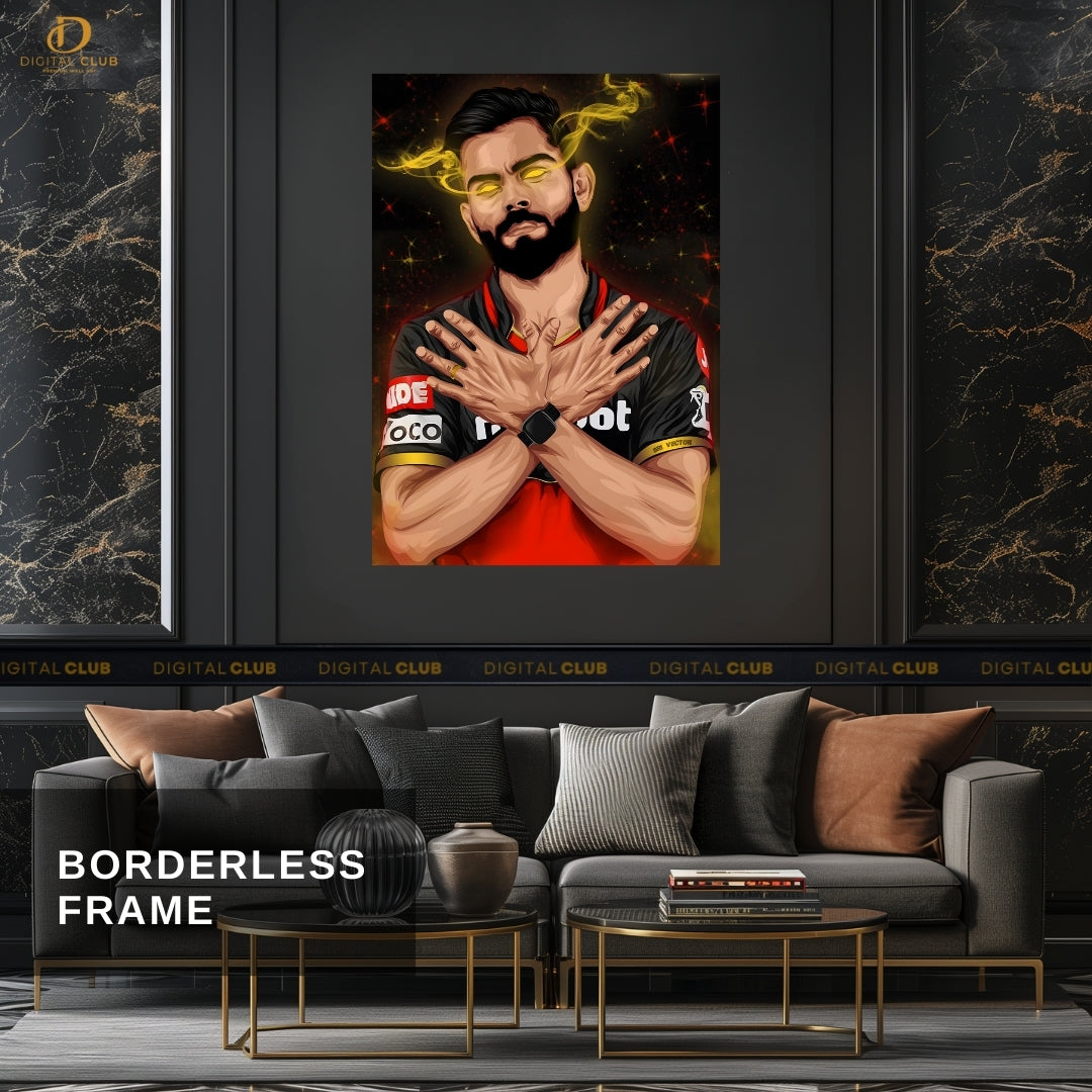 Virat Kohli 10 - Cricket - Premium Wall Art