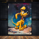 Pluto Disney Painting Premium Wall Art